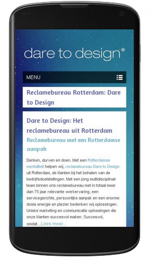 Full responsive website techniek Dare to Design website dare to design full responsive