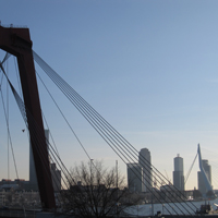 Reclamebureau Rotterdam uitzicht Willemsbrug