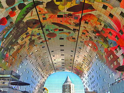 Markthal Rotterdam, vlakbij reclamebureau Rotterdam: Dare to Design